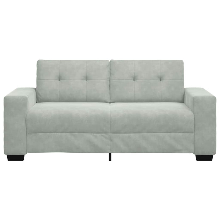 Canapea loveseat gri deschis 180x77x82 cm catifea WALTI