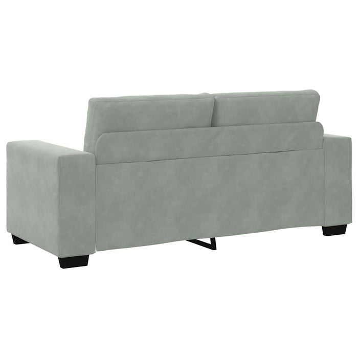 Canapea loveseat gri deschis 180x77x82 cm catifea WALTI