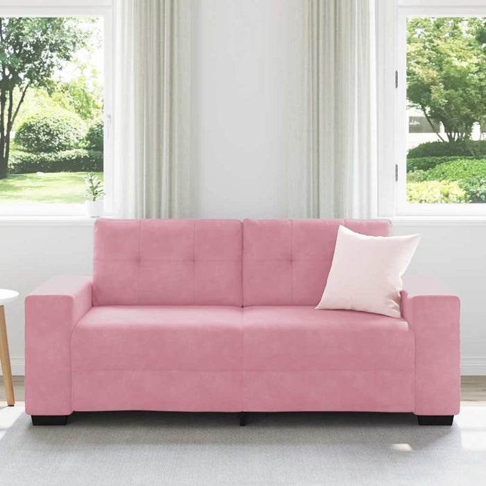Canapea extensibilă roz, 180x77x82 cm, catifea - WALTI WALTI