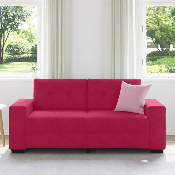 Canapea extensibilă, culoare roșu-vin, 180x77x82 cm, catifea - WALTI WALTI