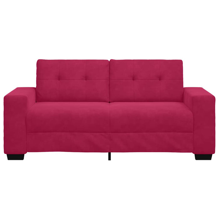 Canapea extensibilă, culoare roșu-vin, 180x77x82 cm, catifea - WALTI WALTI
