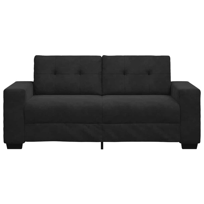 Canapea loveseat neagră 180x77x82 cm catifea WALTI