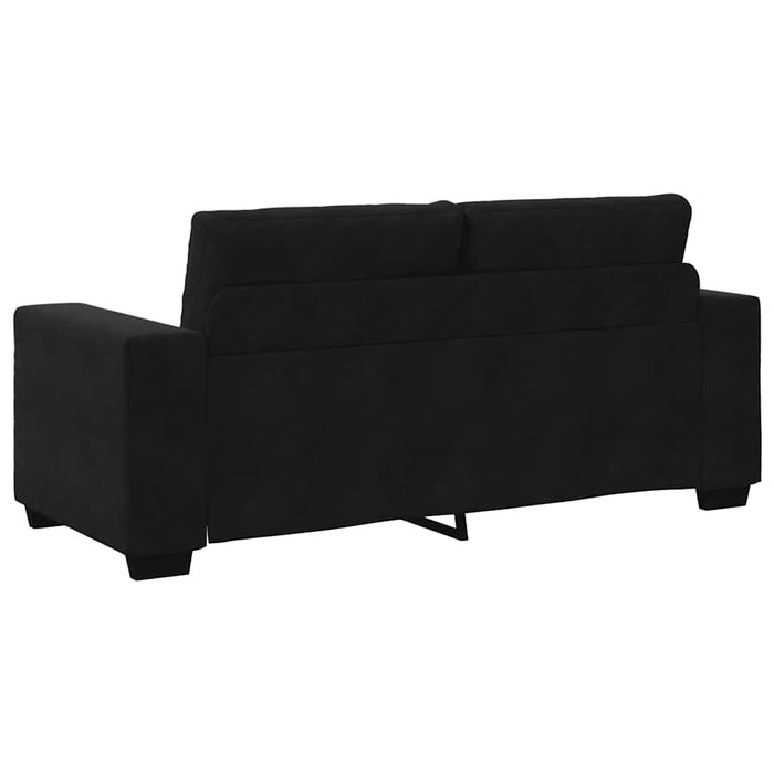 Canapea loveseat neagră 180x77x82 cm catifea WALTI