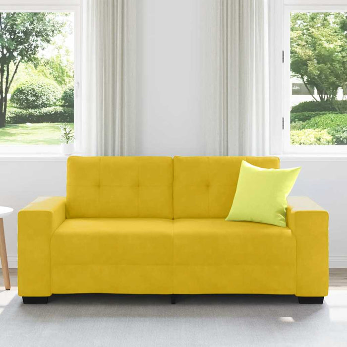 Canapea extensibilă galbenă 180x77x82 cm catifea - WALTI WALTI