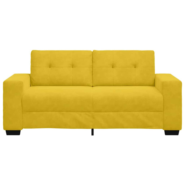 Canapea extensibilă galbenă 180x77x82 cm catifea - WALTI WALTI