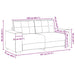 Canapea extensibilă crem 180x77x82 cm catifea - WALTI WALTI