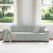 Canapea cu 3 locuri, gri deschis, 220x78x80 cm, catifea - WALTI WALTI