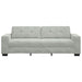Canapea cu 3 locuri, gri deschis, 220x78x80 cm, catifea - WALTI WALTI