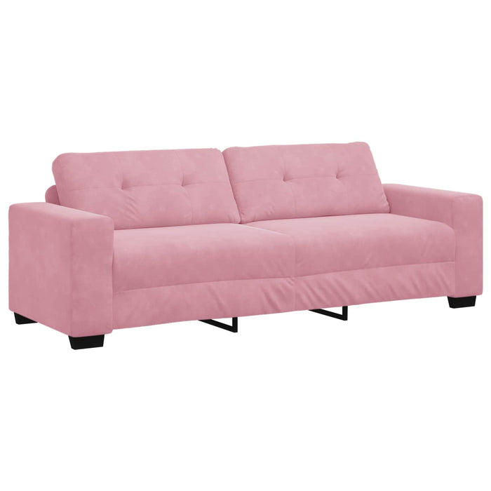 Sofa cu 3 locuri Roz 220 cm Catifea WALTI