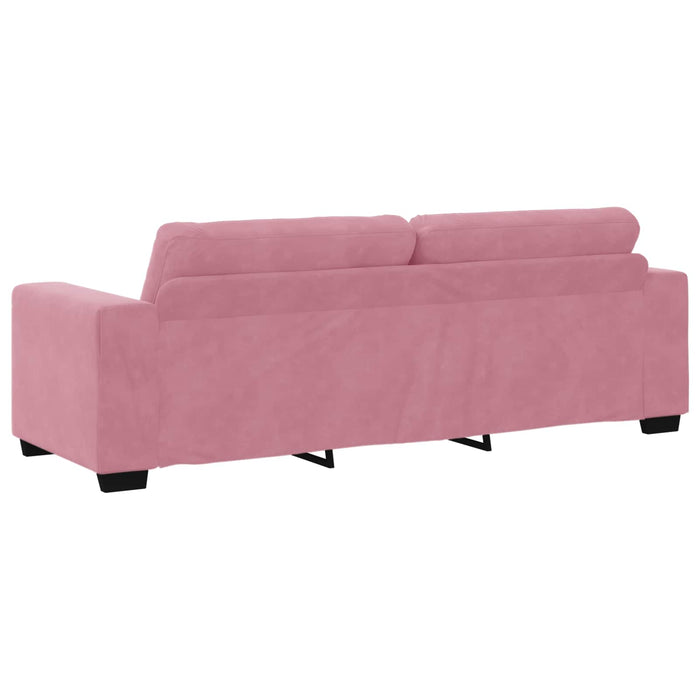 Sofa cu 3 locuri Roz 220 cm Catifea WALTI
