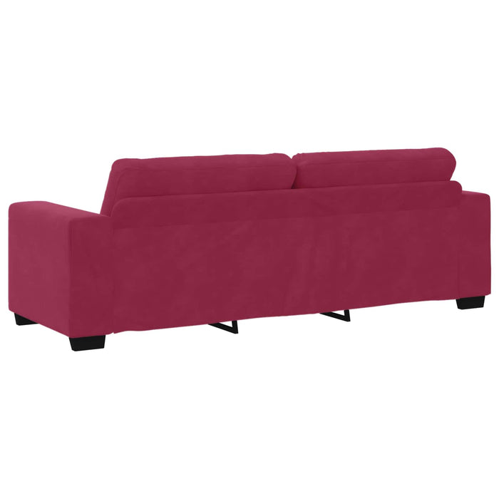 Sofa cu 3 locuri Roșu Vin 220 cm Catifea WALTI