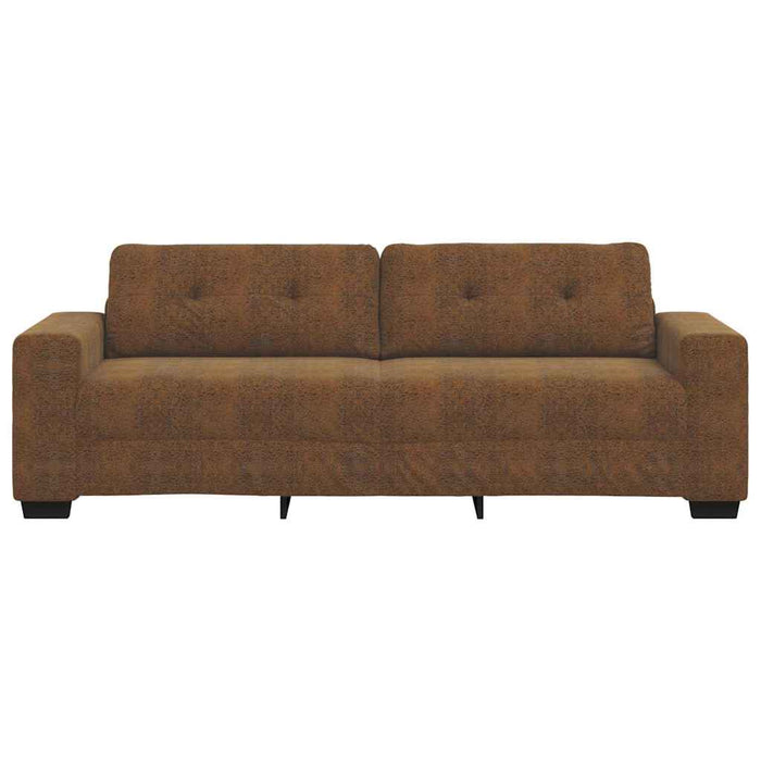 Sofa cu 3 locuri Maro 220 cm Piele artificială WALTI