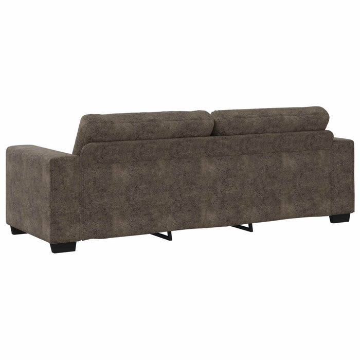 Sofa cu 3 locuri Gri închis 220 cm Piele artificială WALTI