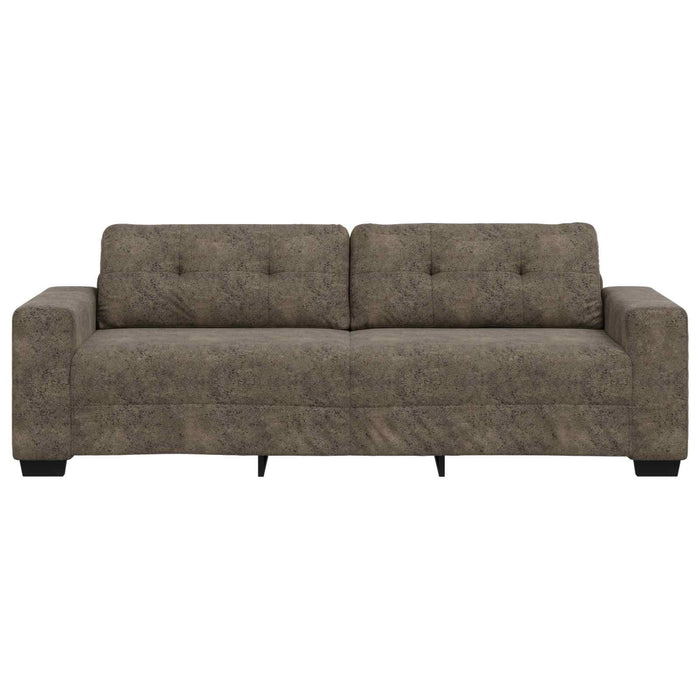 Sofa cu 3 locuri Gri închis 220 cm Piele artificială WALTI