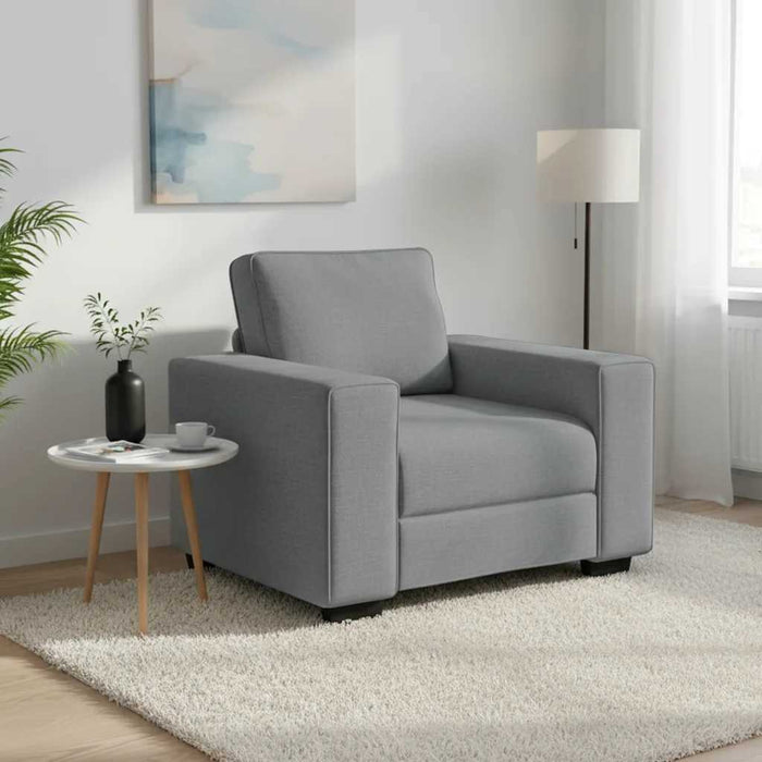 Canapea Scaun Gri deschis 100x77x82 cm Tesatura WALTI