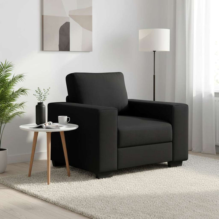 Canapea Scaun Negru 100x77x82 cm Tesatura WALTI