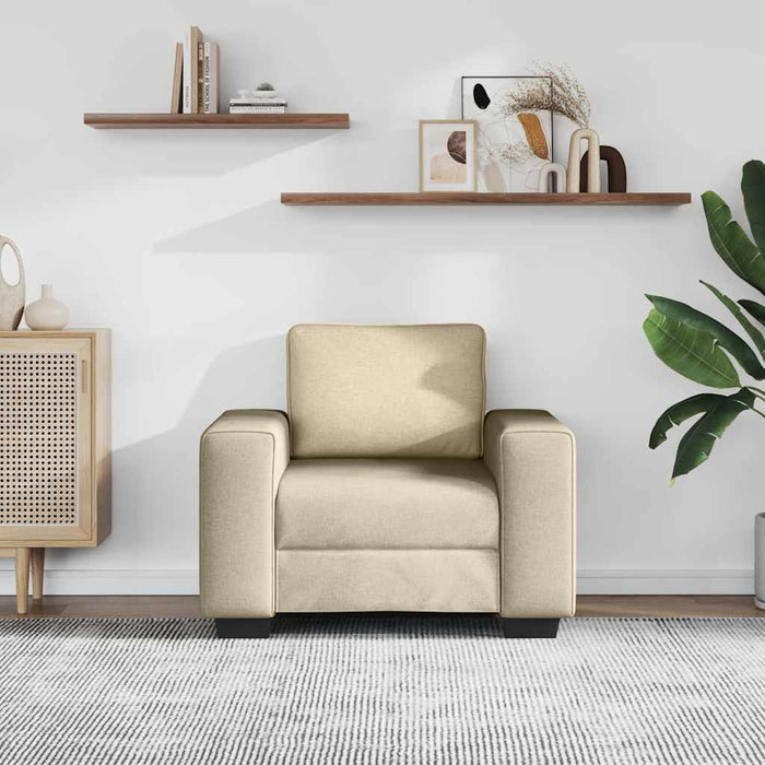 Canapea fotoliu crem 100x77x82 cm material textil - WALTI WALTI