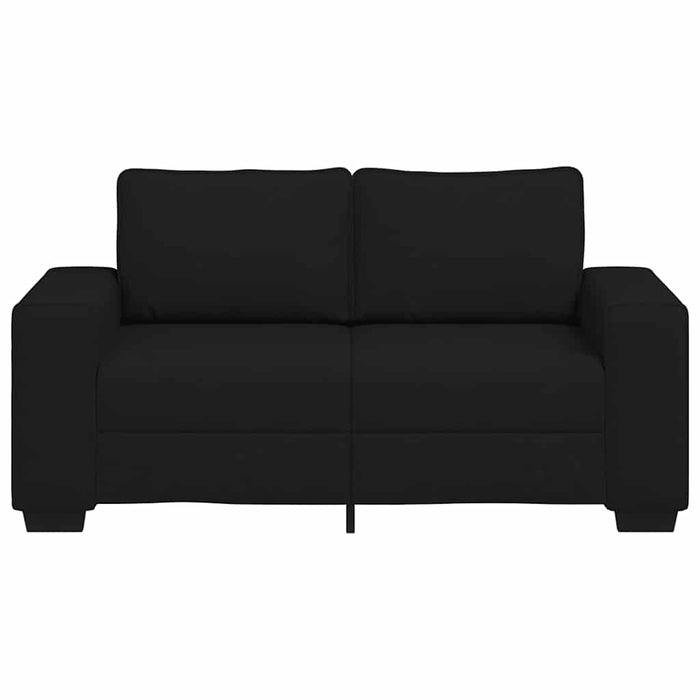 Canapea cu 2 locuri, neagră, 160x77x82 cm, material textil WALTI