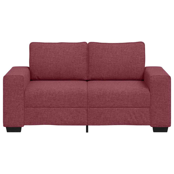 Canapea cu 2 locuri, roșu vin, 160x77x82 cm, material textil WALTI