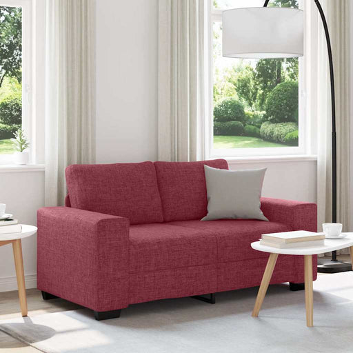 Canapea cu 2 locuri, roșu vin, 160x77x82 cm, material textil - WALTI WALTI