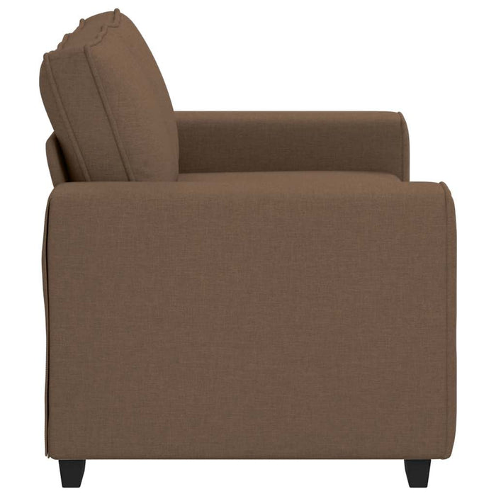 Canapea cu 2 locuri, maro, 160x77x82 cm, material textil WALTI