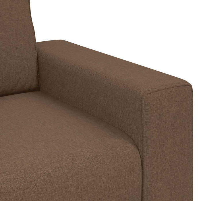 Canapea cu 2 locuri, maro, 160x77x82 cm, material textil WALTI