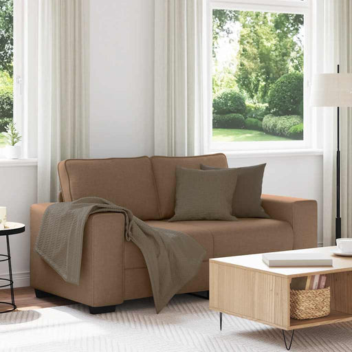 Canapea cu 2 locuri, maro, 160x77x82 cm, material textil - WALTI WALTI