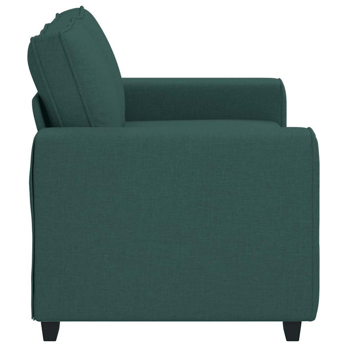 Canapea cu 2 locuri, verde închis, 160x77x82 cm, material textil WALTI