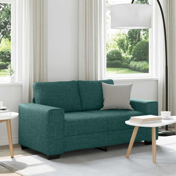 Canapea cu 2 locuri, verde închis, 160x77x82 cm, material textil WALTI