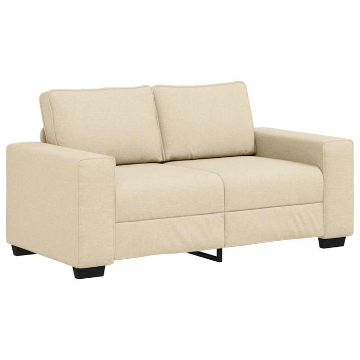 Canapea cu 2 locuri, crem, 160x77x82 cm, material textil WALTI