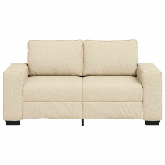 Canapea cu 2 locuri, crem, 160x77x82 cm, material textil WALTI