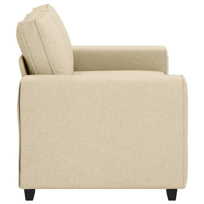 Canapea cu 2 locuri, crem, 160x77x82 cm, material textil WALTI