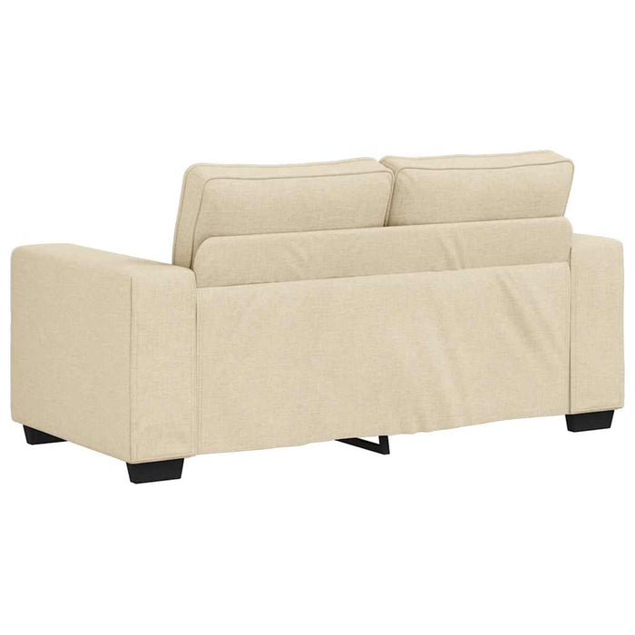 Canapea cu 2 locuri, crem, 160x77x82 cm, material textil WALTI