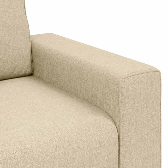 Canapea cu 2 locuri, crem, 160x77x82 cm, material textil WALTI