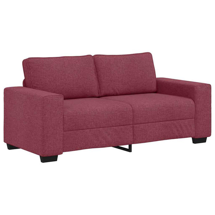 Canapea cu 2 locuri, roșu vin, 180x77x82 cm, material textil WALTI