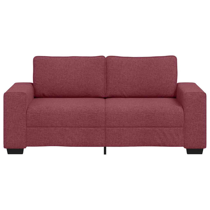 Canapea cu 2 locuri, roșu vin, 180x77x82 cm, material textil WALTI