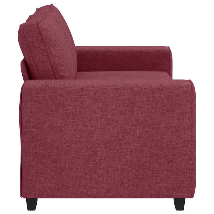 Canapea cu 2 locuri, roșu vin, 180x77x82 cm, material textil WALTI