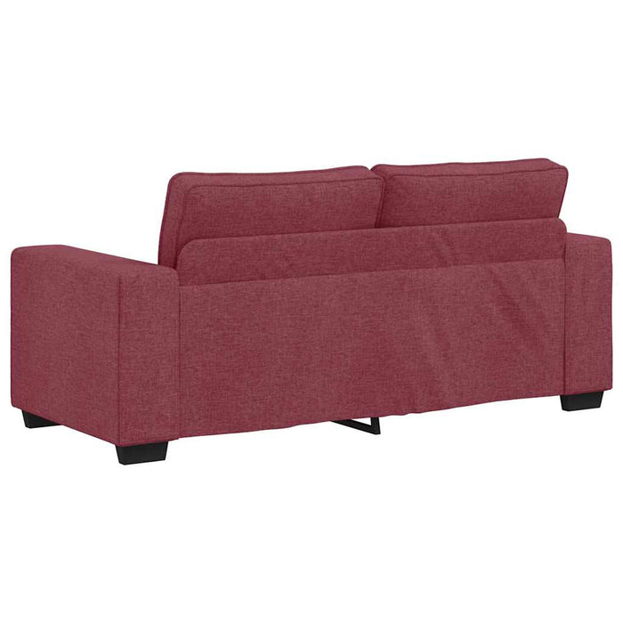 Canapea cu 2 locuri, roșu vin, 180x77x82 cm, material textil WALTI