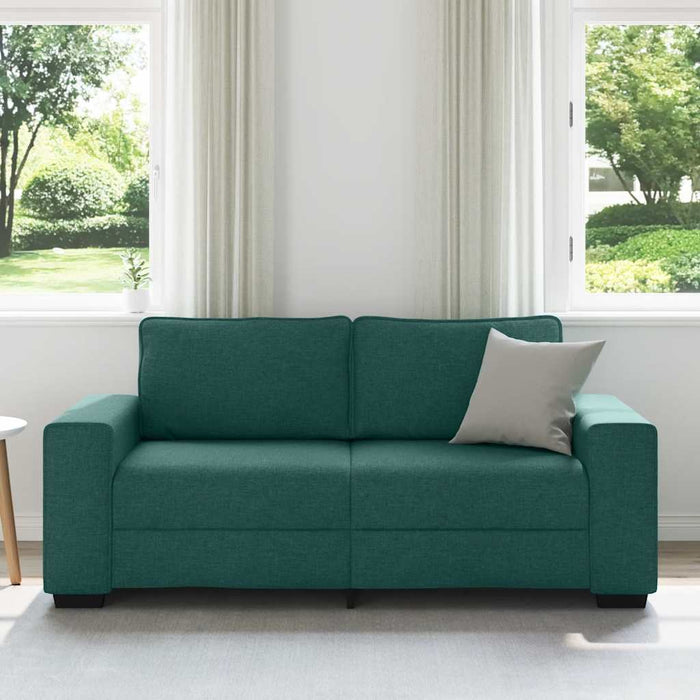 Canapea cu 2 locuri, verde închis, 180x77x82 cm, material textil WALTI