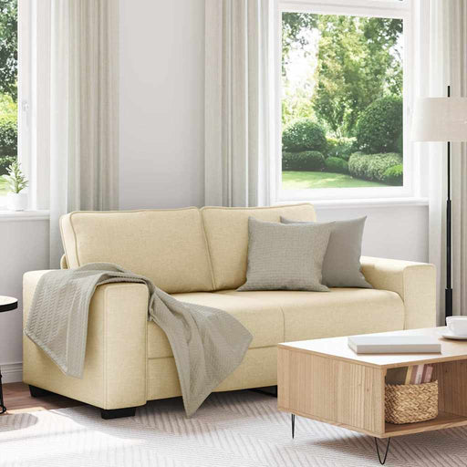 Canapea cu 2 locuri, crem, 180x77x82 cm, material textil - WALTI WALTI