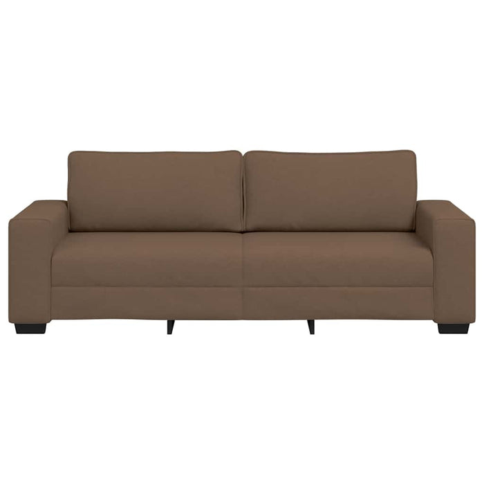 Canapea cu 3 locuri, maro, 220x77x82 cm, material textil WALTI