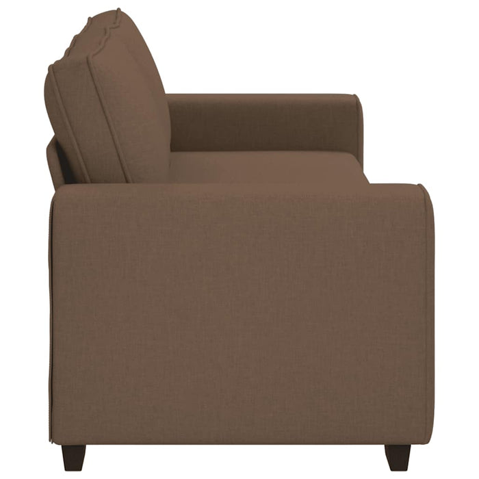 Canapea cu 3 locuri, maro, 220x77x82 cm, material textil WALTI