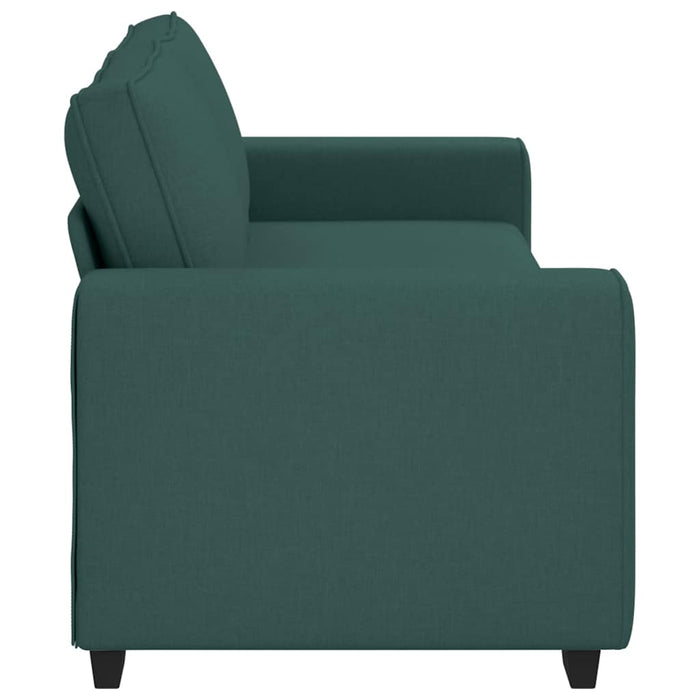 Canapea cu 3 locuri, verde închis, 220x77x82 cm, material textil WALTI