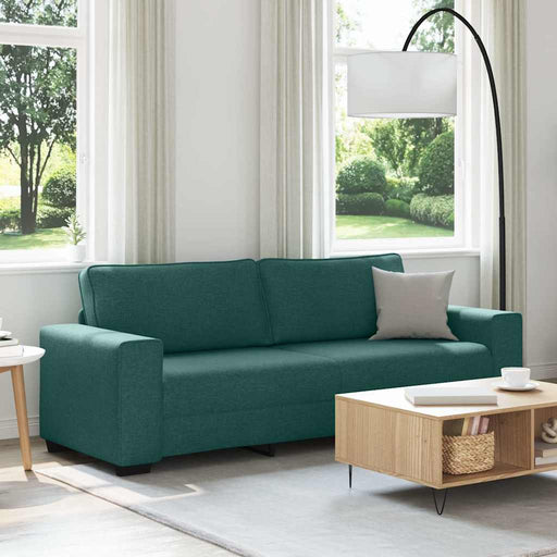 Canapea cu 3 locuri, verde închis, 220x77x82 cm, material textil - WALTI WALTI