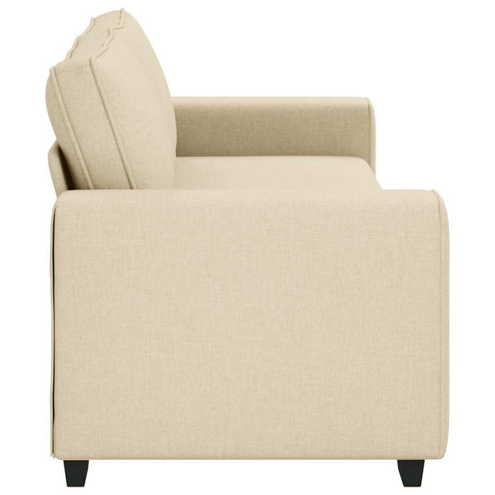 Canapea cu 3 locuri, crem, 220x77x82 cm, material textil WALTI