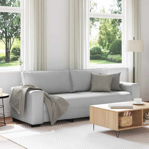 Canapea cu 3 locuri, gri nor, 220x77x82 cm, material textil - WALTI WALTI