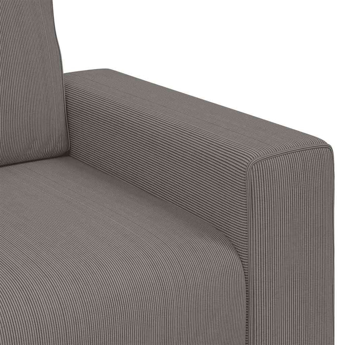 Canapea fotoliu gri deschis 100x77x82 cm, material catifea reiată - WALTI WALTI
