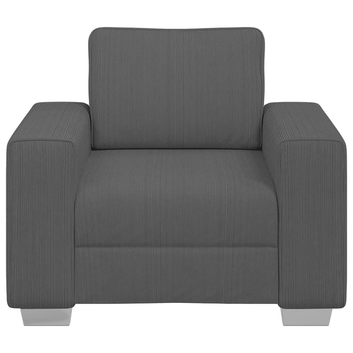 Canapea Scaun Gri închis 100x77x82 cm țesătură velur WALTI