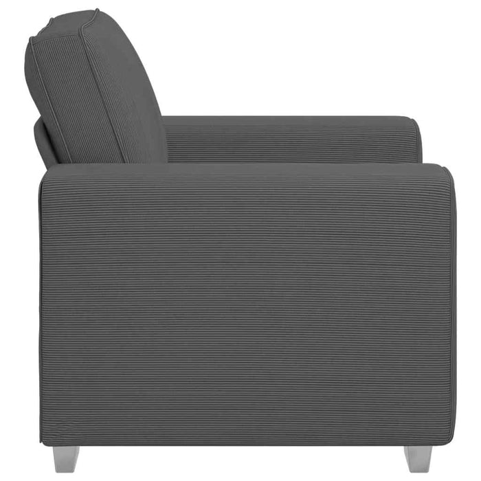 Canapea Scaun Gri închis 100x77x82 cm țesătură velur WALTI