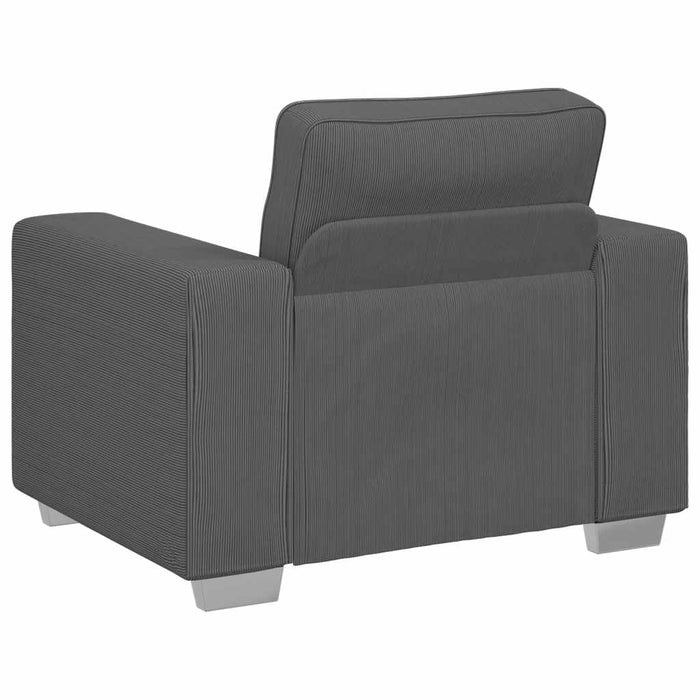 Canapea Scaun Gri închis 100x77x82 cm țesătură velur WALTI